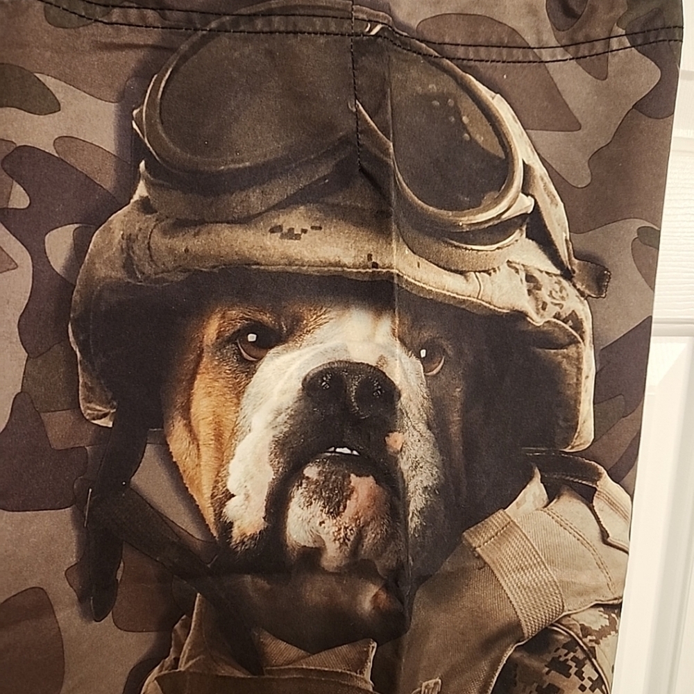 The Mountain Board Shorts Mens 36 Camo Sarge Bulldog Soldier Swim Trunk Military